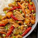 Kung Pau Chicken with Cashews and Peppers