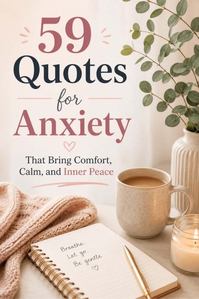 59 Quotes for Anxiety: Finding Calm Amidst the Chaos 59 Quotes for Anxiety That Bring Comfort, Calm, and Inner Peace