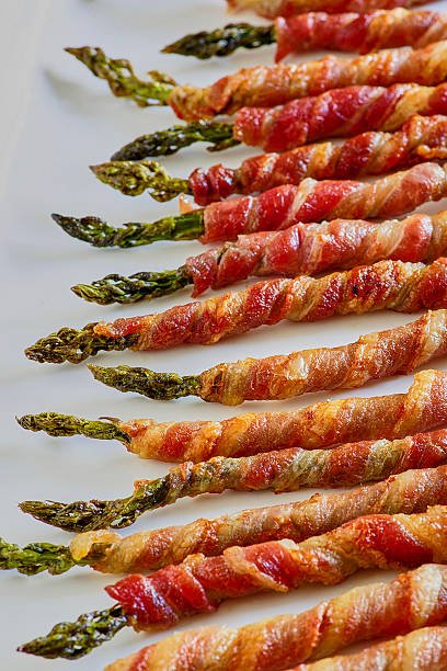 Bacon-Wrapped Asparagus | American Recipes | Appetizer | Savory & Crunchy Bacon-Wrapped Asparagus | American Recipes | Appetizer | Savory & Crunchy