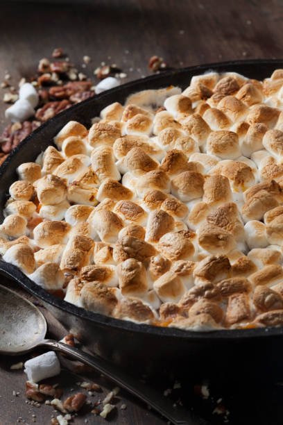 Sweet Potato Casserole with Marshmallows | Side Dish Recipes | Sweet and Decadent Comfort Food Sweet Potato Casserole with Marshmallows | Side Dish Recipes | Sweet and Decadent Comfort Food