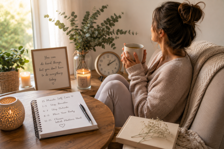 15-Minute Self-Care Routine for an Overwhelming Day